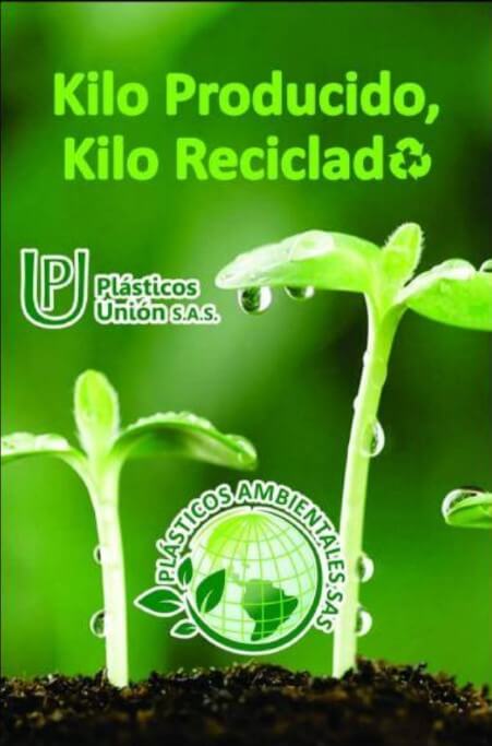 Para Plásticos Unión en alianza con Plásticos Ambientales ha sido un reto desde hace 16 años pensar no solo en el abastecimiento de empaques plásticos flexibles a la industria y consumidores en general sino también en mitigar los impactos ambientales.