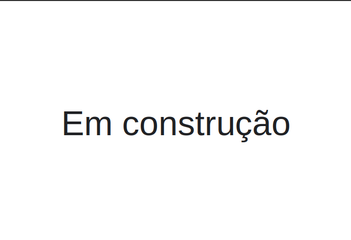  site em construção