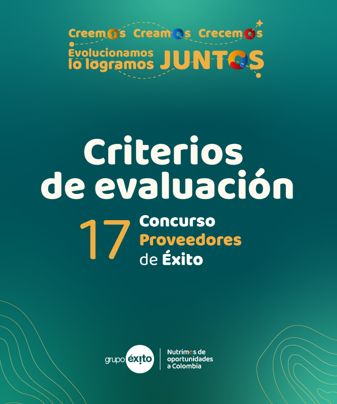 Criterios de evaluación: Concurso Proveedores de Éxito 2025