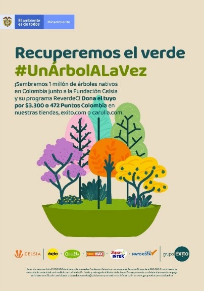 Recuperemos el verde un árbol a la vez Grupo Éxito y Celsia