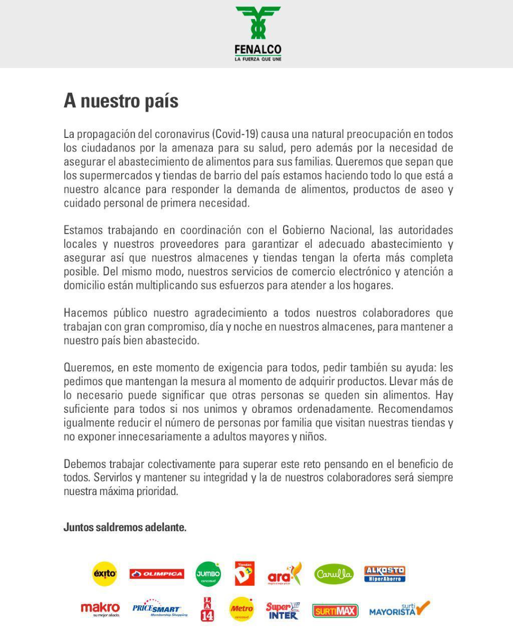 Juntos saldremos adelante