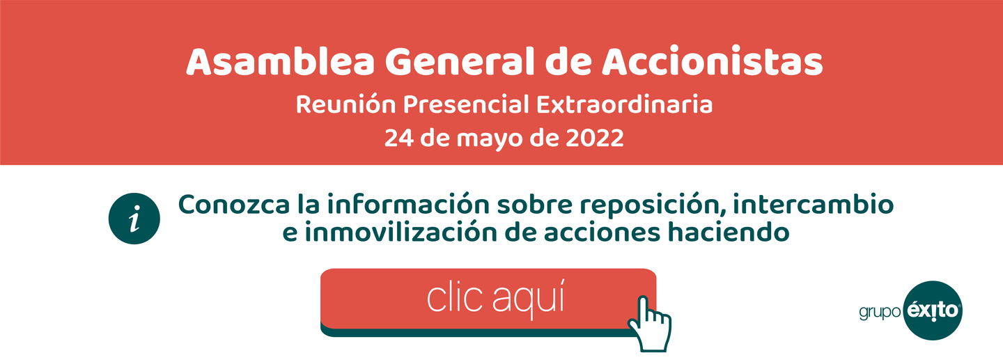 Trámites relacionados con acciones - Asamblea General de Accionistas mayo 2022