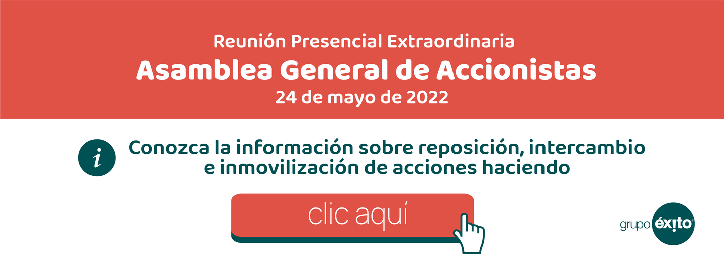Trámites relacionados con acciones - Asamblea General de Accionistas mayo 2022