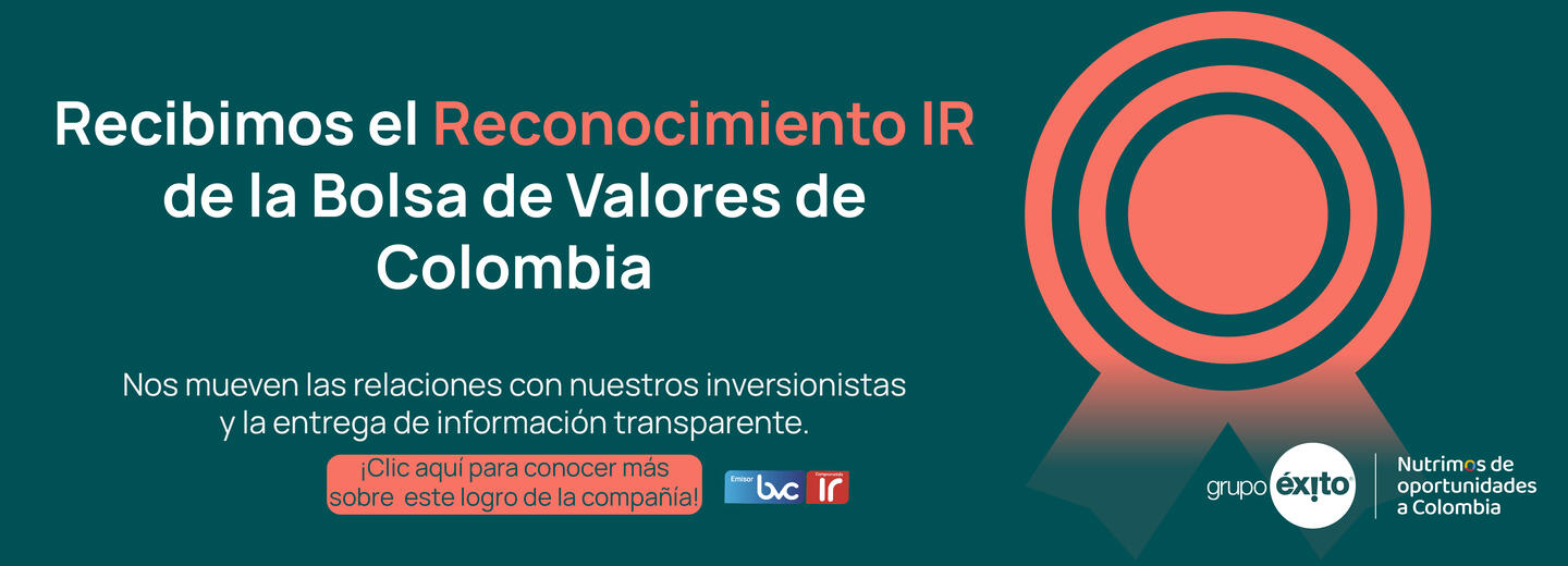 Reconocimiento IR Bolsa de Valores de Colombia